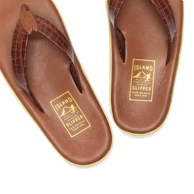 画像6: ＜40%OFF＞ISLAND SLIPPER（アイランドスリッパ）PT202BS（レザートングサンダル）"Snake" / Whisky（ウイスキー）