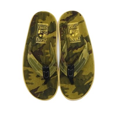 画像3: ＜40%OFF＞ISLAND SLIPPER（アイランドスリッパ）PT203（レザートングサンダル）/ Olive Camouflage Suede（オリーブカモフラージュスエード）