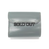 WILD SWANS（ワイルドスワンズ）ENO（イーノ）ミニ3つ折りウォレット/グリーン"シェルコードバン"×ブラック"サドルプルアップ"