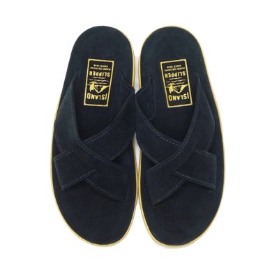 画像3: ISLAND SLIPPER（アイランドスリッパ）PT223 (スエードレザーサンダル)"Suede" / Navy（ネイビー）