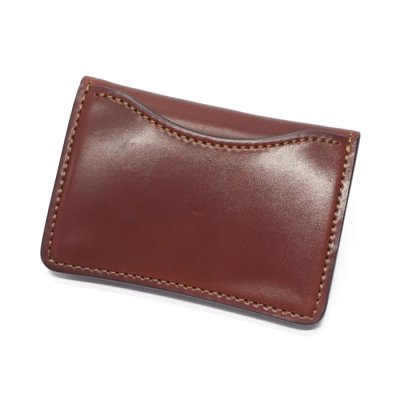 画像8: WILD SWANS（ワイルドスワンズ）TONGUE（タング）マルチコインケース/#2"シェルコードバン"×バーガンディ"型押しサドルプルアップ"