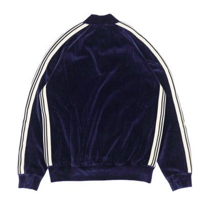 画像2: NEEDLES（ニードルズ）Rib Collar Track Jacket（リブカラートラックジャケット）"C/PE Velour" / Navy（ネイビー）