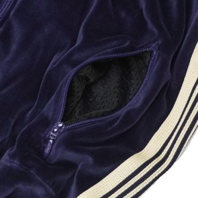 画像7: 【PointUp10%11/10迄】NEEDLES(ニードルズ)Rib Collar Track Jacket(リブカラートラックジャケット)"C/PE Velour" / Navy(ネイビー)