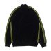 画像2: NEEDLES（ニードルズ）Rib Collar Track Jacket（リブカラートラックジャケット）"C/PE Velour" / Black（ブラック） (2)