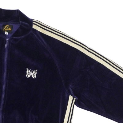 画像5: 【PointUp10%11/10迄】NEEDLES(ニードルズ)Rib Collar Track Jacket(リブカラートラックジャケット)"C/PE Velour" / Navy(ネイビー)