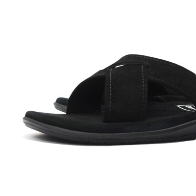 画像5: ISLAND SLIPPER（アイランドスリッパ）PB223 (スエードレザーサンダル) "Suede" / Black（ブラック）