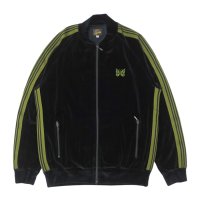 NEEDLES（ニードルズ）Rib Collar Track Jacket（リブカラートラックジャケット）"C/PE Velour" / Black（ブラック）