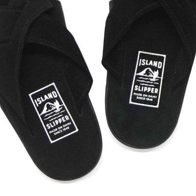 画像6: ISLAND SLIPPER（アイランドスリッパ）PB223 (スエードレザーサンダル) "Suede" / Black（ブラック）