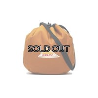 KELTY（ケルティ）REVERSIBLE KINTCHAKU（リバーシブル巾着）"CORDURA 500D Nylon" / CARAMEL（キャラメル）