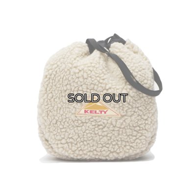 画像2: KELTY（ケルティ）REVERSIBLE KINTCHAKU（リバーシブル巾着）"CORDURA 500D Nylon" / CARAMEL（キャラメル）