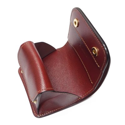 画像6: WILD SWANS（ワイルドスワンズ）CASA（カーサ）コンパクトウォレット/#2"シェルコードバン"×バーガンディ"型押しサドルプルアップ"