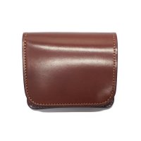 WILD SWANS（ワイルドスワンズ）CASA（カーサ）コンパクトウォレット/#2"シェルコードバン"×バーガンディ"型押しサドルプルアップ"