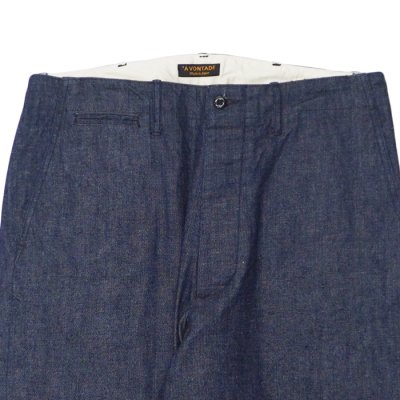 画像4: *A VONTADE（アボンタージ）Type 45 Chino Trousers（タイプ45チノトラウザーズ）"" / #1 Indigo（#1 インディゴ）【裾上げ無料】