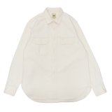 F.O.B FACTORY（エフオービーファクトリー）WORK SHIRT（オックスワークシャツ）"Work Twill" / Ecru（エクリュ）