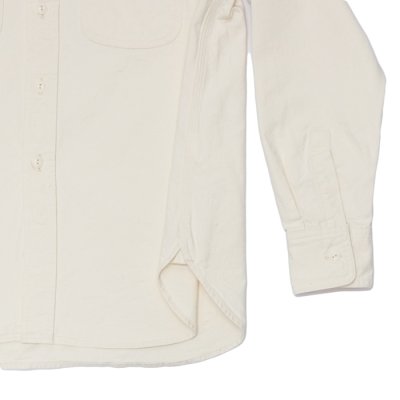 画像5: F.O.B FACTORY（エフオービーファクトリー）WORK SHIRT（オックスワークシャツ）"Work Twill" / Ecru（エクリュ）