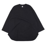 blurhms ROOTSTOCK（ブラームスルーツストック）Rough&Smooth Thermal Baseball Tee（ラフ&スムースサーマルベースボールTシャツ）/ Heather Charcoal（ヘザーチャコール）