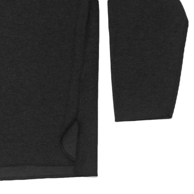 画像5: blurhms ROOTSTOCK（ブラームスルーツストック）Rough&Smooth Thermal Over-Neck L/S（ラフ&スムースサーマルオーバーネックシャツ ロングスリーブ）/ Heather Charcoal（ヘザーチャコール）