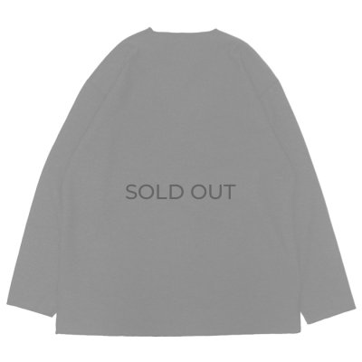 画像2: blurhms ROOTSTOCK（ブラームスルーツストック）Rough&Smooth Thermal Over-Neck L/S（ラフ&スムースサーマルオーバーネックシャツ ロングスリーブ）/ Heather Charcoal（ヘザーチャコール）