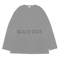 blurhms ROOTSTOCK（ブラームスルーツストック）Rough&Smooth Thermal Over-Neck L/S（ラフ&スムースサーマルオーバーネックシャツ ロングスリーブ）/ Heather Charcoal（ヘザーチャコール）