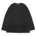 画像1: blurhms ROOTSTOCK（ブラームスルーツストック）Rough&Smooth Thermal Over-Neck L/S（ラフ&スムースサーマルオーバーネックシャツ ロングスリーブ）/ Heather Charcoal（ヘザーチャコール） (1)