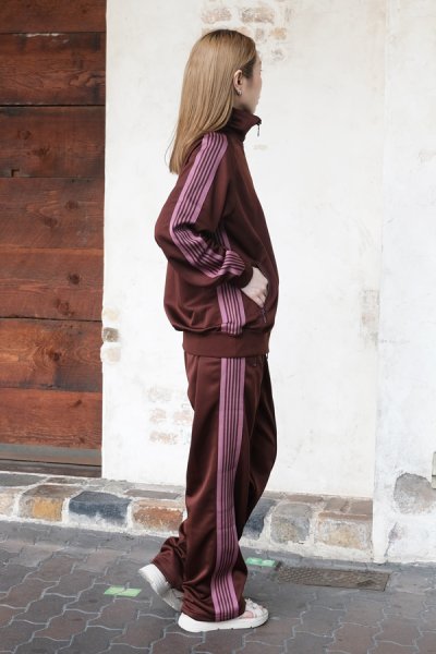 画像11: NEEDLES（ニードルズ）Track Jacket（トラックジャケット）"Poly Smooth" / Brown（ブラウン）