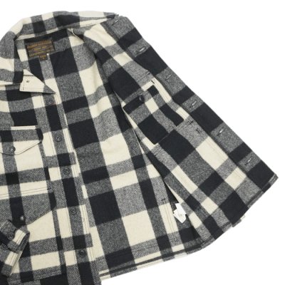 画像4: FILSON（フィルソン）MACKINAW WOOL CRUISER（マッキーノウールクルーザー）/NATURAL×BLACK（ナチュラル×ブラック）