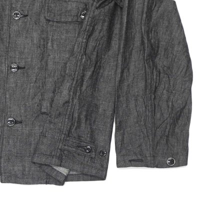 画像6: *A VONTADE（アボンタージ）Naval Utility Jacket（ナバルユーティリティジャケット）"Indigo＆Black Denim" / Black（ブラック）