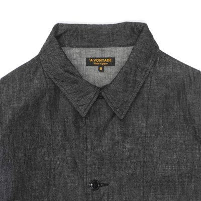 画像4: *A VONTADE（アボンタージ）Naval Utility Jacket（ナバルユーティリティジャケット）"Indigo＆Black Denim" / Black（ブラック）