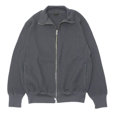 画像1: *A VONTADE（アボンタージ）Big Waffle Drivers Zip Cardigan（ビッグワッフルドライバーズジップカーディガン）/ Charcoal（チャコール）