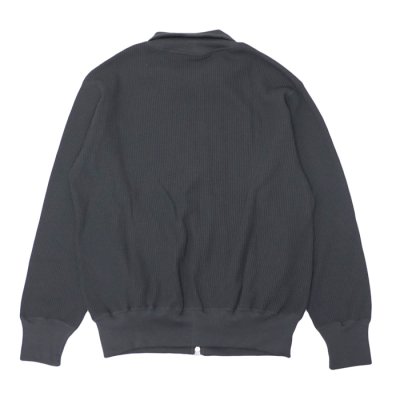 画像2: *A VONTADE（アボンタージ）Big Waffle Drivers Zip Cardigan（ビッグワッフルドライバーズジップカーディガン）/ Charcoal（チャコール）