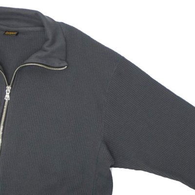 画像4: *A VONTADE（アボンタージ）Big Waffle Drivers Zip Cardigan（ビッグワッフルドライバーズジップカーディガン）/ Charcoal（チャコール）