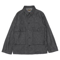 *A VONTADE（アボンタージ）Naval Utility Jacket（ナバルユーティリティジャケット）"Indigo＆Black Denim" / Black（ブラック）