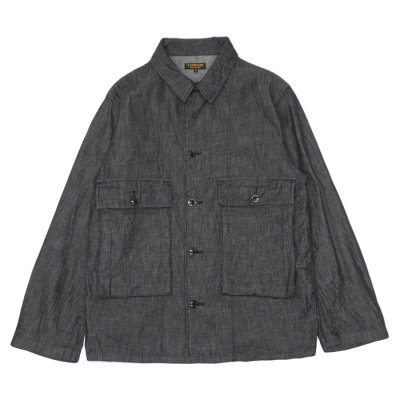 画像1: *A VONTADE（アボンタージ）Naval Utility Jacket（ナバルユーティリティジャケット）"Indigo＆Black Denim" / Black（ブラック）