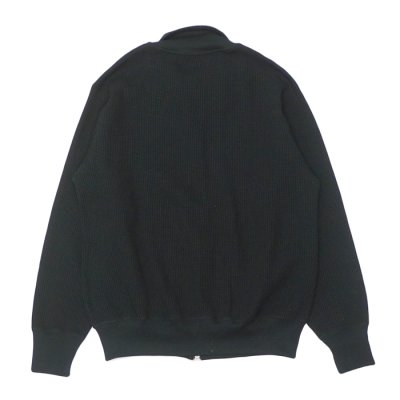 画像2: *A VONTADE（アボンタージ）Big Waffle Drivers Zip Cardigan（ビッグワッフルドライバーズジップカーディガン）/ Black（ブラック）
