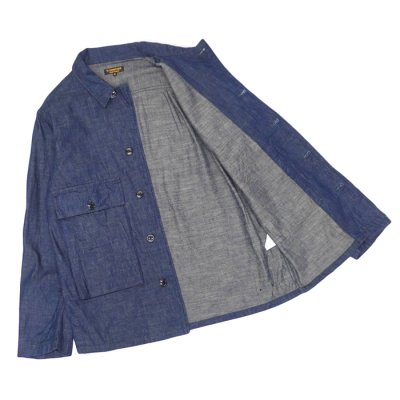 画像3: *A VONTADE（アボンタージ）Naval Utility Jacket（ナバルユーティリティジャケット）"Indigo＆Black Denim" / Indigo（インディゴ）
