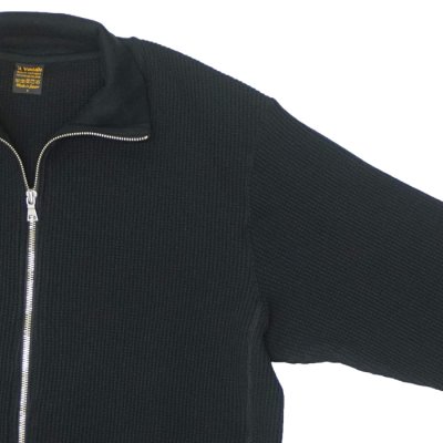画像4: *A VONTADE（アボンタージ）Big Waffle Drivers Zip Cardigan（ビッグワッフルドライバーズジップカーディガン）/ Black（ブラック）