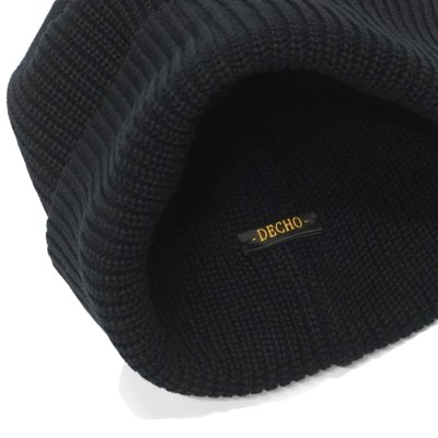 画像6: DECHO（デコー）COTTON KNIT CAP（コットンニットキャップ）/ Black（ブラック）・Brown（ブラウン）・Wine（ワイン）・Green （グリーン）