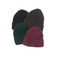 DECHO（デコー）COTTON KNIT CAP（コットンニットキャップ）/ Black（ブラック）・Brown（ブラウン）・Wine（ワイン）・Green （グリーン）