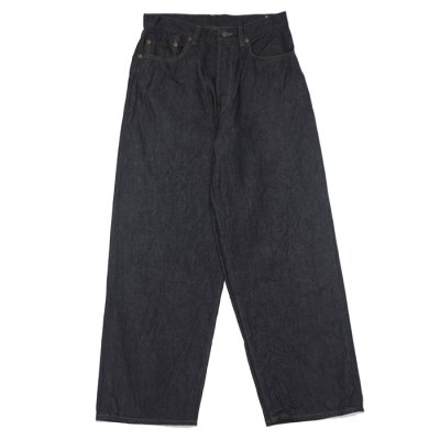 画像1: blurhms ROOTSTOCK（ブラームスルーツストック）13.5oz Denim Pants Wide（13.5ozデニムパンツ ワイド）/ Black（ブラック）【裾上げ無料】