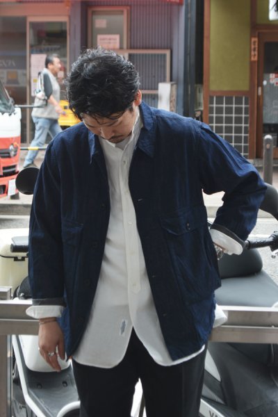画像8: *A VONTADE（アボンタージ）Naval Utility Jacket（ナバルユーティリティジャケット）"Indigo＆Black Denim" / Black（ブラック）