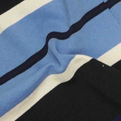 画像6: BARBARIAN（バーバリアン）Heavy Weight Rugby Collar Shirt（ヘビーウェイト ラグビーカラーシャツ）"BOLD MOUNTAINEER" / Navy×Black×Ivory×Columbia（ネイビー×ブラック×アイボリー×コロンビア）