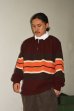画像7: BARBARIAN（バーバリアン）Heavy Weight Rugby Collar Shirt（ヘビーウェイト ラグビーカラーシャツ）"BOLD MOUNTAINEER" / Harvard×Brown×Beige×Burnt Orange（ハーバード×ブラウン×ベージュ×B,オレンジ）