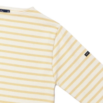 画像4: SAINT JAMES（セントジェームス）OUESSANT（ウエッソン）"BORDER" / ECRU×TOPAZE（エクリュ×クリームイエロー）