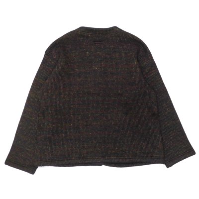 画像2: ENGINEERED GARMENTS（エンジニアードガーメンツ）KNIT CARDIGAN（ニットカーディガン）"Wool Poly Nep Sweater Knit" / Brown（ブラウン）