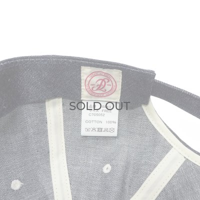 画像10: FULLCOUNT（フルカウント）#6843 6Panel Denim Baseball Cap（6パネルデニムベースボールキャップ）‘F' Patch / Indigo Blue（インディゴブルー）