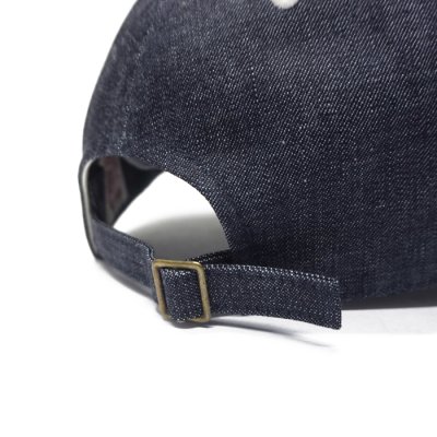 画像8: FULLCOUNT（フルカウント）#6843 6Panel Denim Baseball Cap（6パネルデニムベースボールキャップ）‘F' Patch / Indigo Blue（インディゴブルー）
