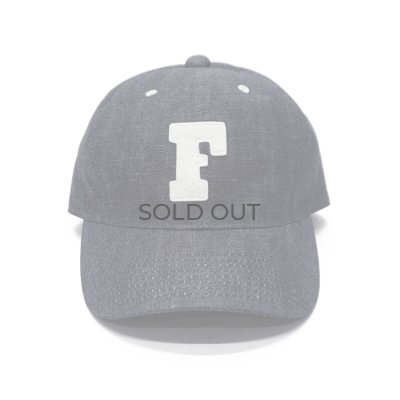 画像1: FULLCOUNT（フルカウント）#6843 6Panel Denim Baseball Cap（6パネルデニムベースボールキャップ）‘F' Patch / Indigo Blue（インディゴブルー）