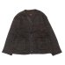 画像1: ENGINEERED GARMENTS（エンジニアードガーメンツ）KNIT CARDIGAN（ニットカーディガン）"Wool Poly Nep Sweater Knit" / Brown（ブラウン） (1)