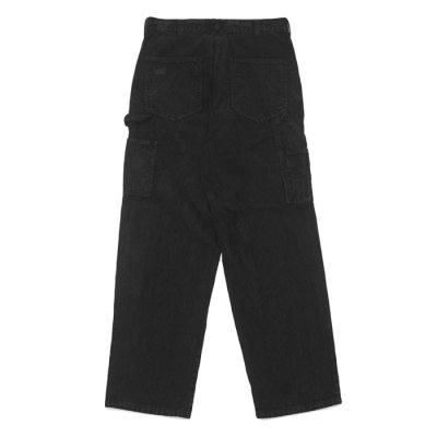 画像2: SMITH'S AMERICAN（スミスアメリカン）LES HALLES painter（レアールペインター）"Uneven Corduroy / Garment dye" / Noir（ブラック）【裾上げ無料】