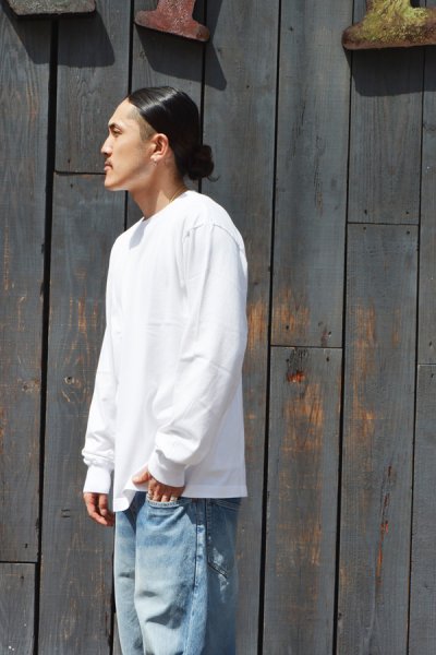 画像11: Yonetomi NEW BASIC（ヨネトミニューベーシック）NEW BASIC T-SHIRT "LONG SLEEVE"（ニューベーシックTシャツ "ロングスリーブ"）/ White（ホワイト）・Black（ブラック）